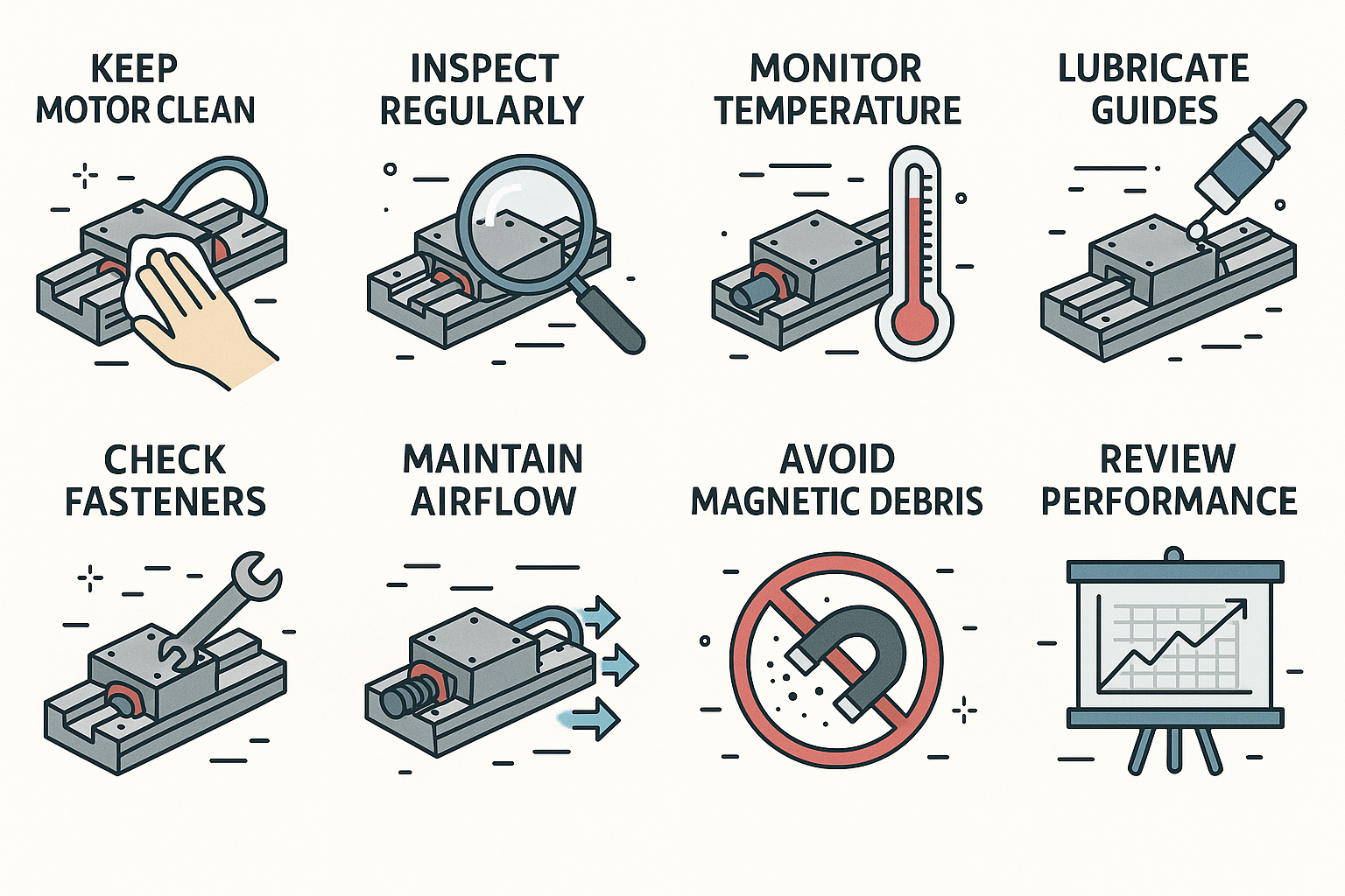 Linear Motor Maintenance: Tips to Maximize Lifespan & Precision