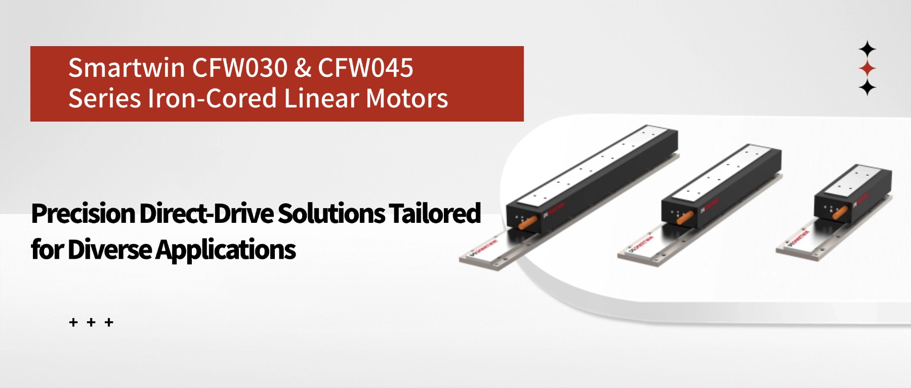 Smartwin CFW030 and CFW045 Series Iron-Cored Linear Motors: Precision Direct-Drive Solutions Tailored for Diverse Applications