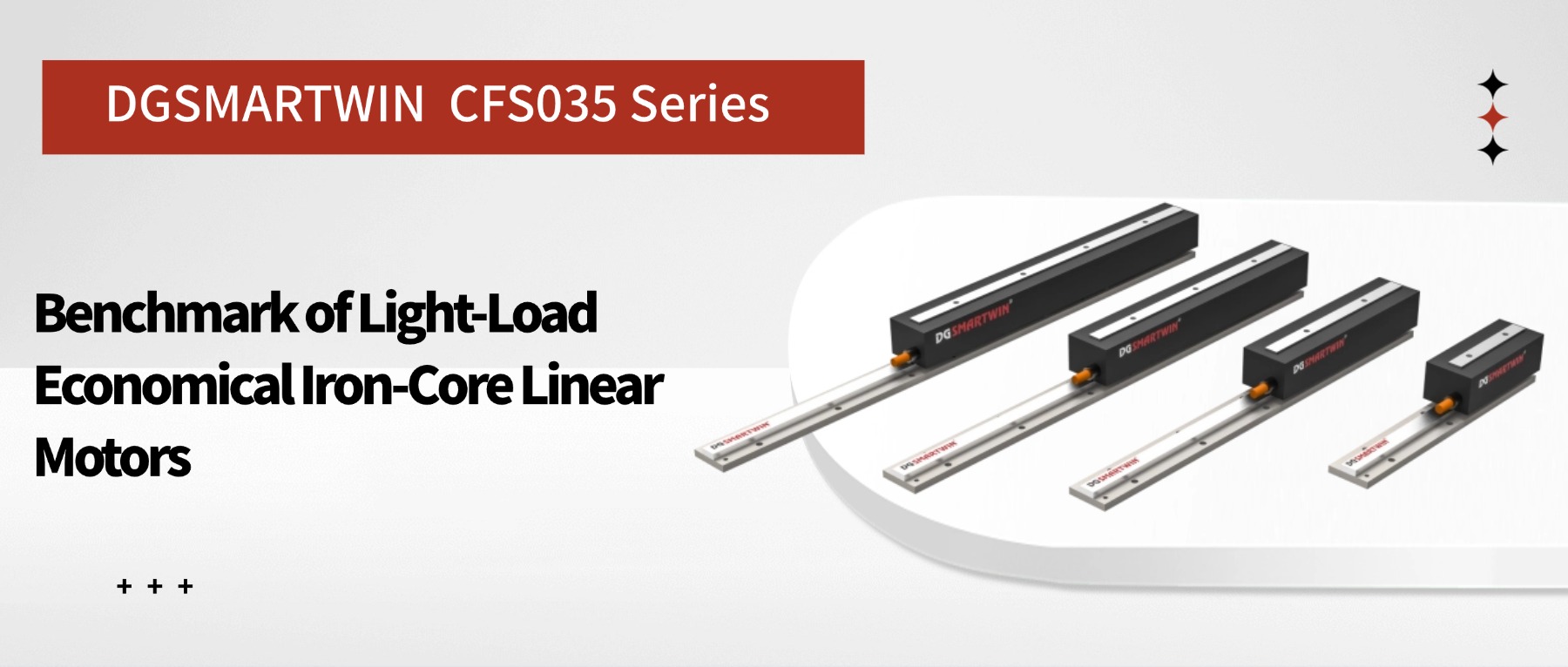 DGSMARTWIN CFS035 Series: Benchmark of Light-Load Economical Iron-Core Linear Motors
