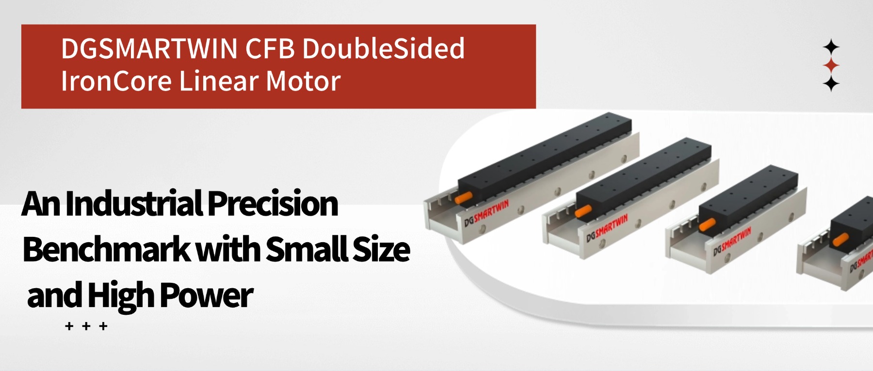 DGSMARTWIN CFB Double-Sided Iron-Core Linear Motor: An Industrial Precision Benchmark with Small Size and High Power