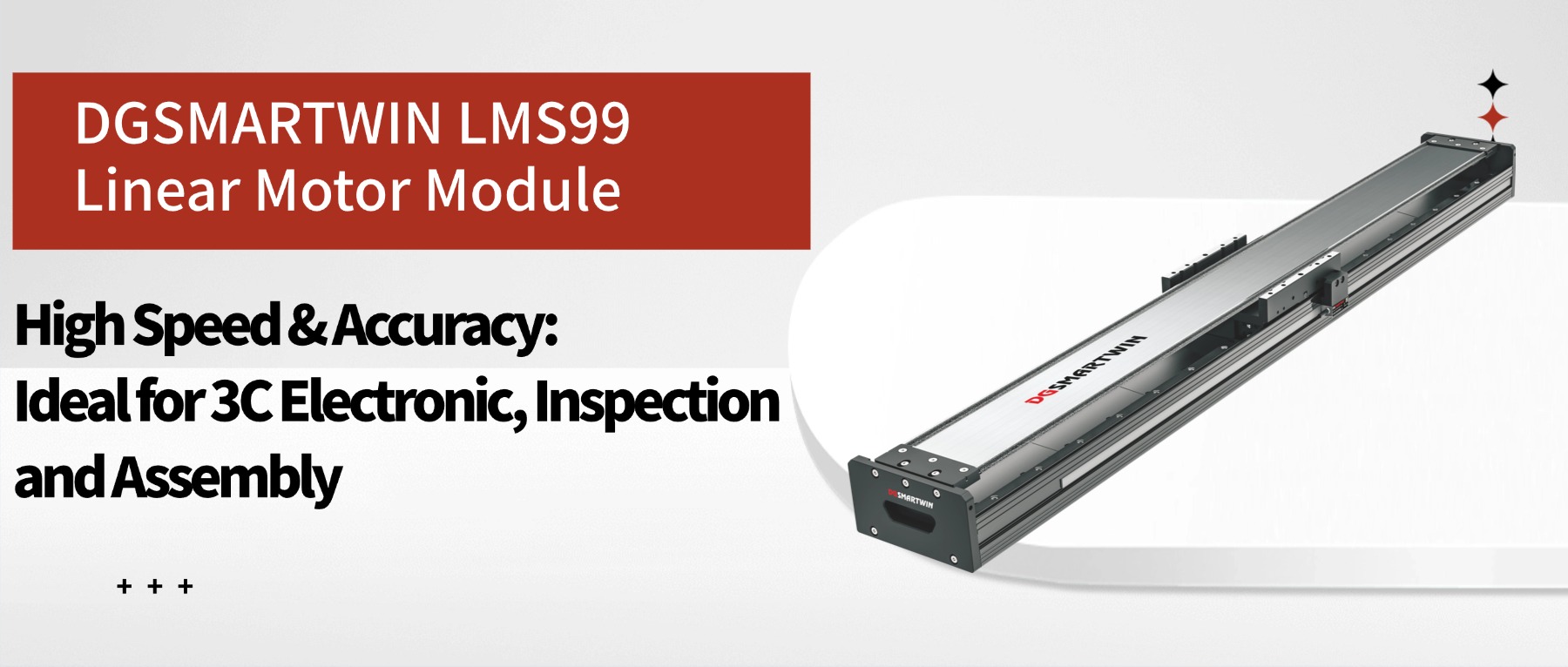 DGSMARTWIN LMS99 Linear Motor Module--High Speed & Accuracy: Ideal for 3C Electronics, Inspection and Assembly