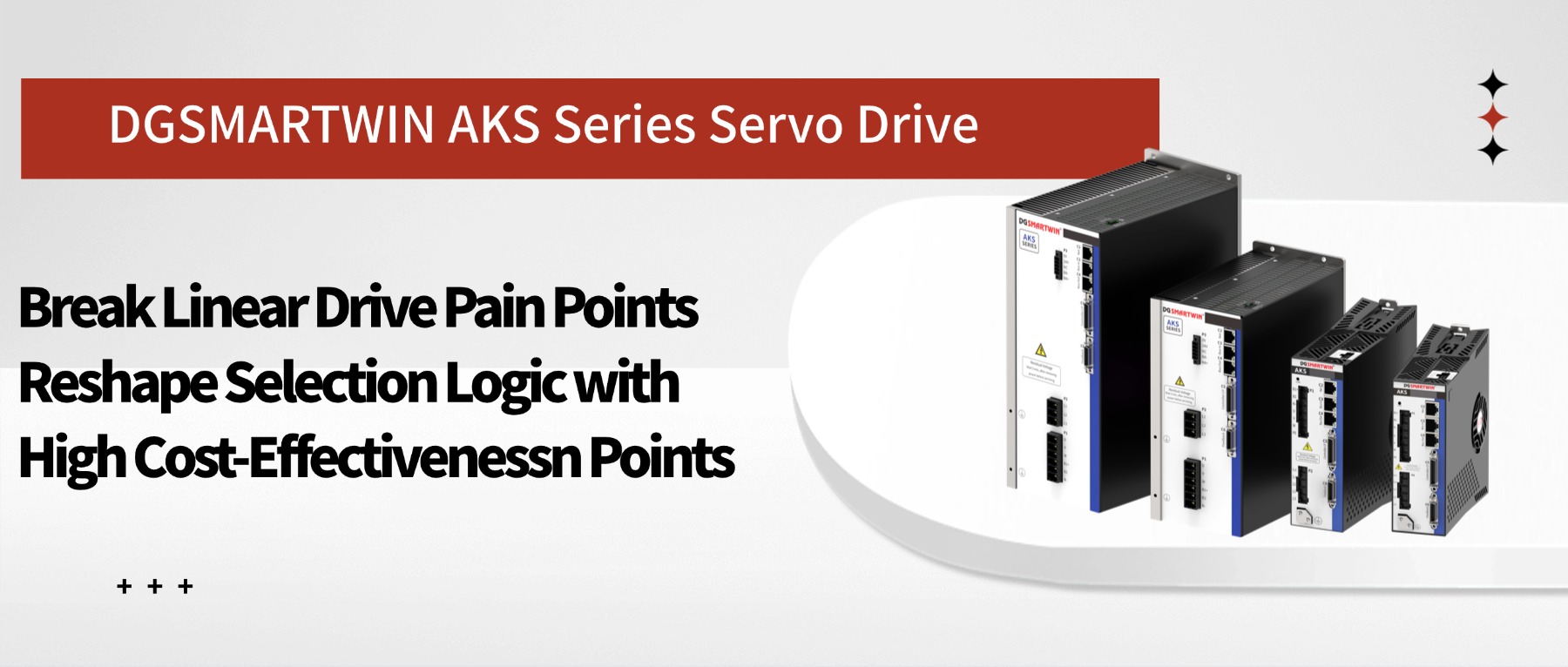 DGSMARTWIN AKS Series Servo Drive-Break Linear Drive Pain Point: Reshape Selection Logic with High Cost-Effectiveness Points