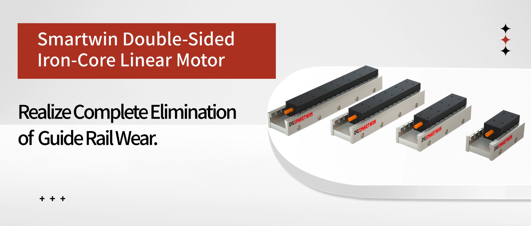 Smartwin Dual-Sided Iron-Core Linear Motor Truly Eliminates Guideway Wear