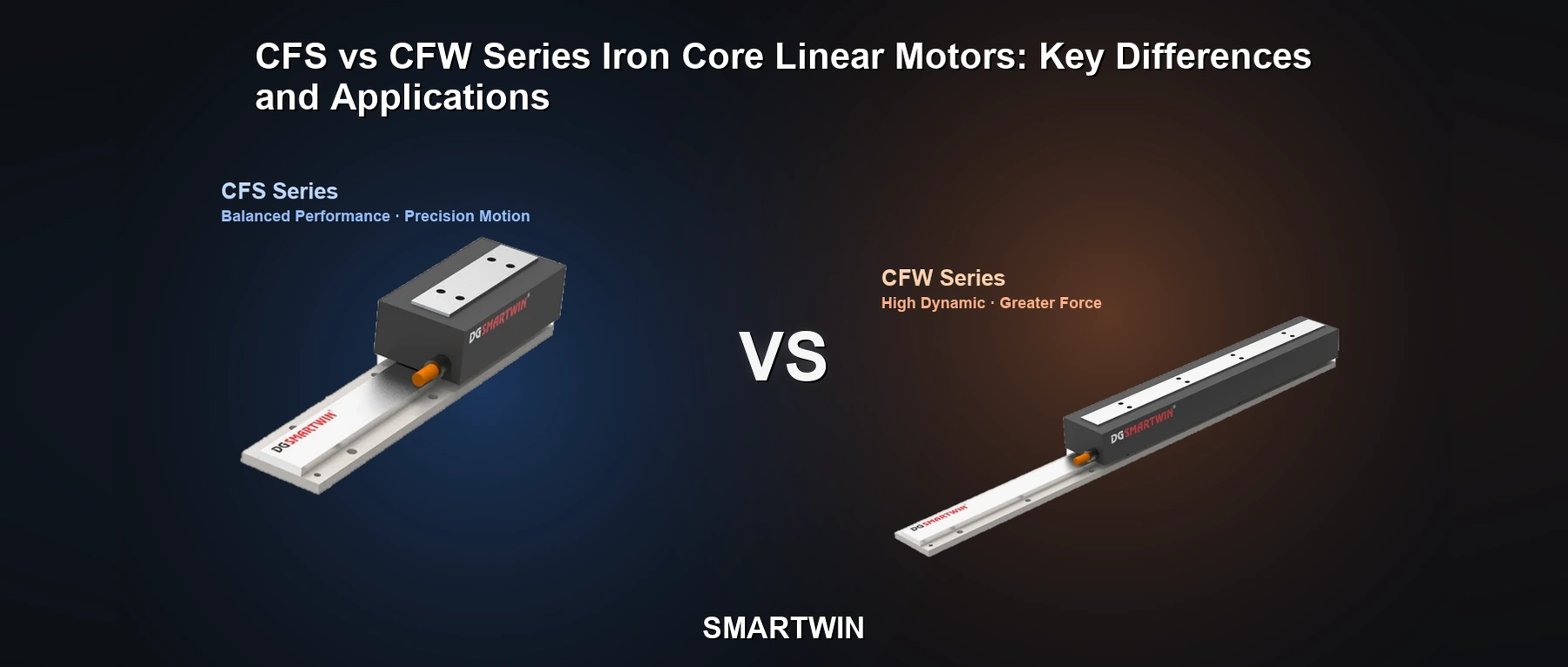 CFS vs CFW Series Iron Core Linear Motors: Key Differences and Applications