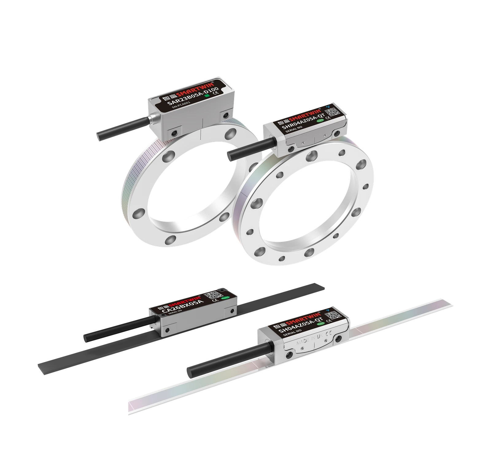Smartwin encoder product family with linear and ring encoders