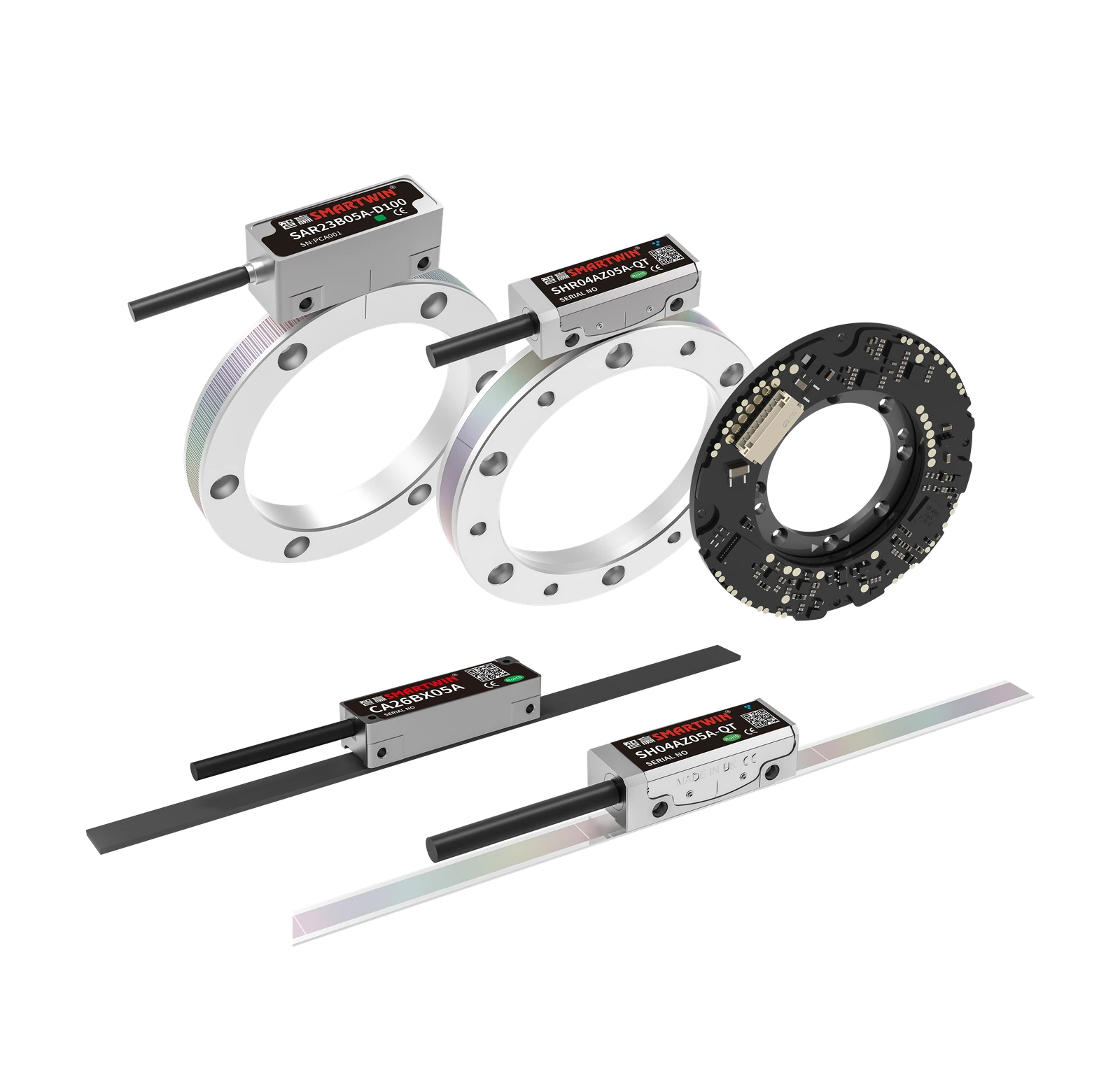 Smartwin encoder product family with linear and ring encoders